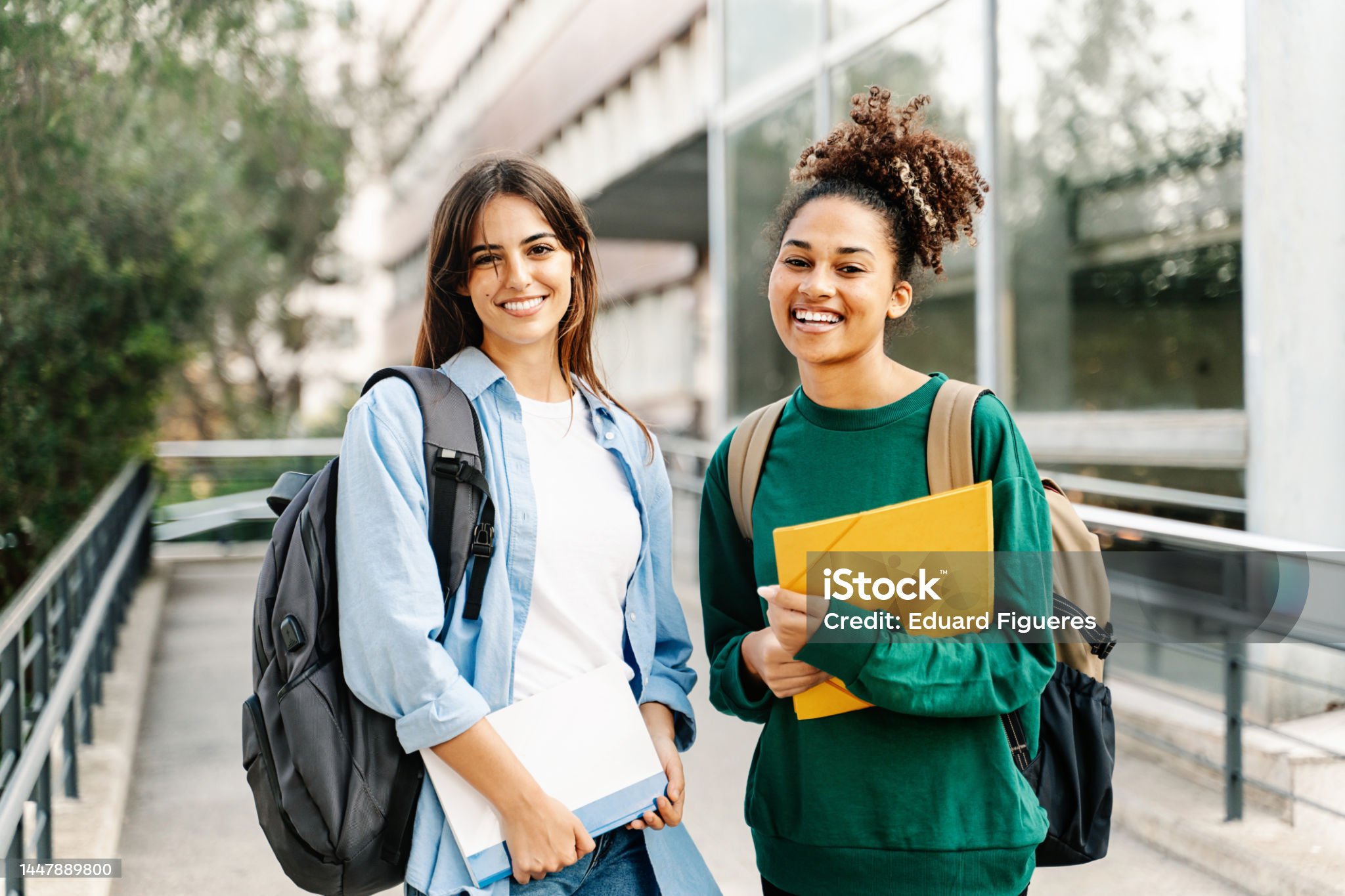 Smiling Two Girls